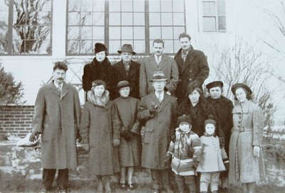 Black and white photocopy of a Hayward family photograph.