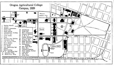 OAC Campus Map, 1920