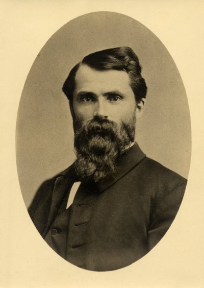 Sepia photographic portrait of William Asa Finley.