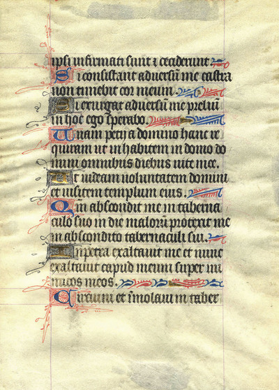 Leaf from an unidentified missal.