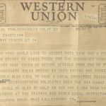 Telegram to Einstein, Albert, November 27, 1946