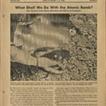 What Shall We Do With the Atomic Bomb? in Current Events: The National School Newspaper