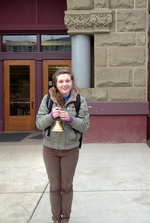 Allison Holding the Bell