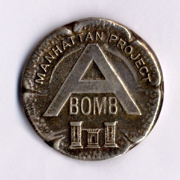 Manhattan Project Pin, ca. 1945.