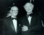 Armand Hammer y Linus Pauling, 1980.