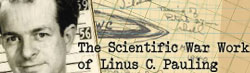 The Scientific War Work of Linus C. Pauling: A Documentary History