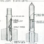 Conceptual sketch of a multi-range rocket, ca. 1945