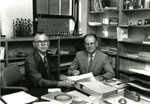 David Shoemaker and Max Williams, Assistant Chair of the OSU Chemistry Department, 1972.