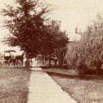 An unidentified homestead in Atlantic, Iowa. Late 1800s - early
                            1900s.