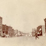 An early view of Atlantic, Iowa. Late 1800s - early 1900s.