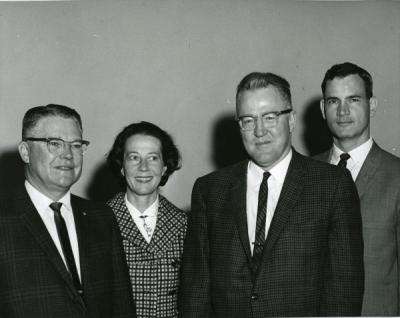 Ted "Hal" Carlson (third from left) and three others, ca 1960s.