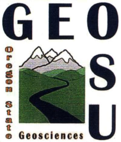 Department of Geosciences logo, extracted from a department newsletter, November 2011.