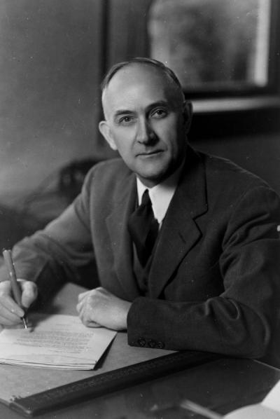 Francois A. Gilfillan, 1941. Gilfillan was a professor of chemistry (1927-1939) and Dean of Science (1939-1962). Gilfillan also filled in as acting President of Oregon State College from 1941-1942.