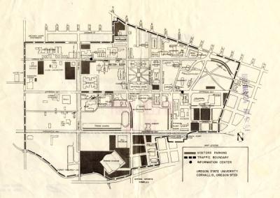 OSU campus map, March 1982.