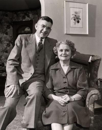 Douglas and Mabel McKay, ca 1950.