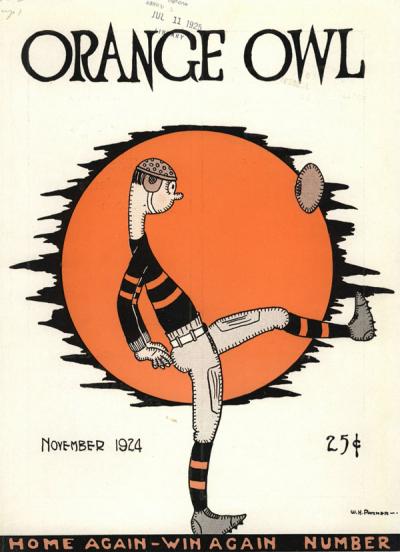 Cover of the "Orange Owl" magazine, November 1924.