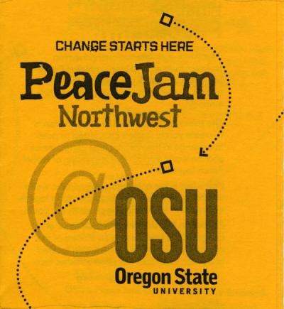 Peace Jam Northwest flyer, ca. 2005.