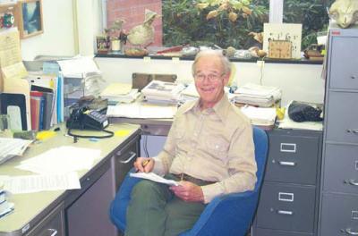William Pearcy in his OSU office, September 2003.