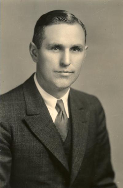 Frederick Earl Price, 1940. Price was an Agriculture Engineer for the Agriculture Experiment Station.