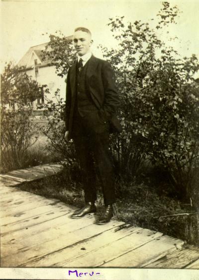 Mervyn Stephenson, Linus Pauling's cousin, ca. 1920s.