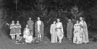 OAC theatrical production of "A Midsummer Night's Dream," May 1921.