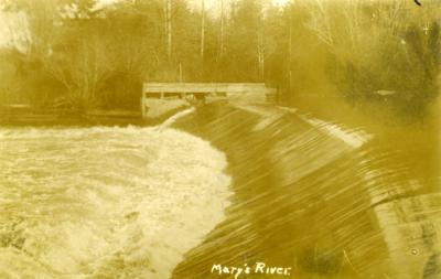 Marys River Dam, ca. 1913-1914.