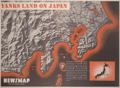Newsmap for the Armed Forces - "Yanks Land on Japan," September 3, 1945.