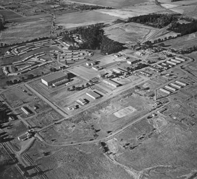 Aerial view of Adair Air Force Station, 1960.