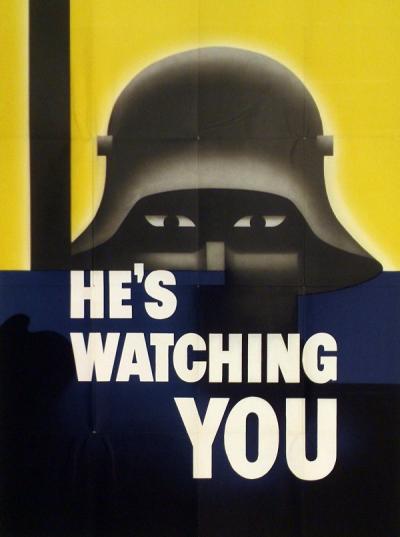 "He's watching you" poster, 1942.