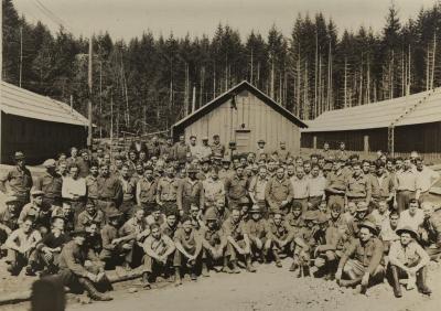 CCC Camp, Mist, Oregon, 1935.