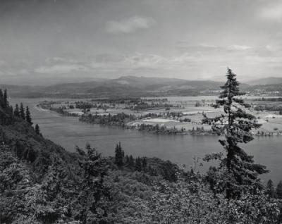 The lower Columbia River near Astoria, Oregon, ca 1980s.