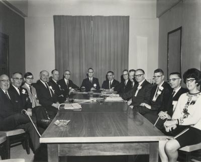 Dads Club meeting, circa 1960.