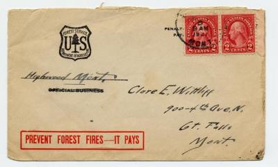 United States Forest Service envelope