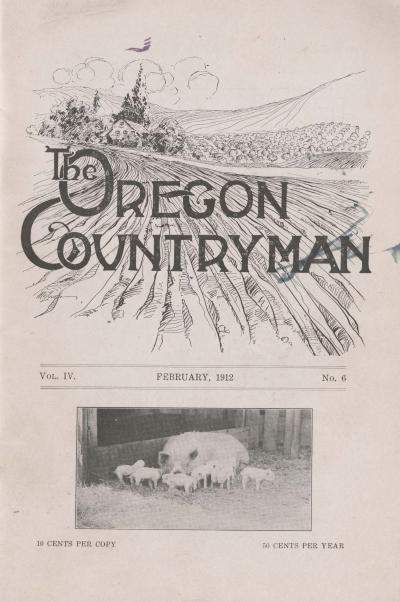 Cover of the Oregon Countryman, February 1912