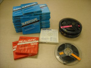 Reel-to-reel tapes held in the African American Railroad Porters Oral History Collection.