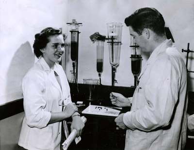 Students in a Pharmacy Class, 1952