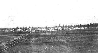 View of Corvallis, near the college farm