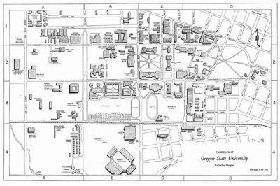 OSU Campus Map, 1970