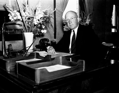 Frank Ballard on his first day as president