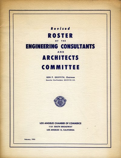 Roster for the Engineering Consultants and Architects Committee.