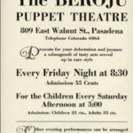 Promotional flyer for the Beroju Puppet Theatre.