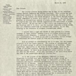 Fundraising letter, March 18, 1947