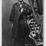 Black and white photographic portrait of William Asa Finley.